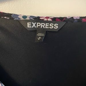 Express Dress size medium purple flower pattern